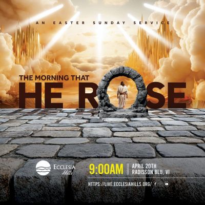 He Arose Easter banner A